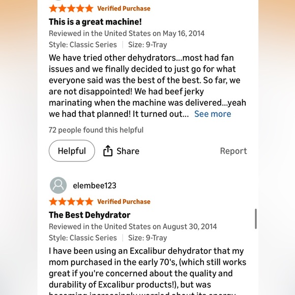 Excalibur Black Food Dehydrator 4 tray like new condition - Picture 16 of 16